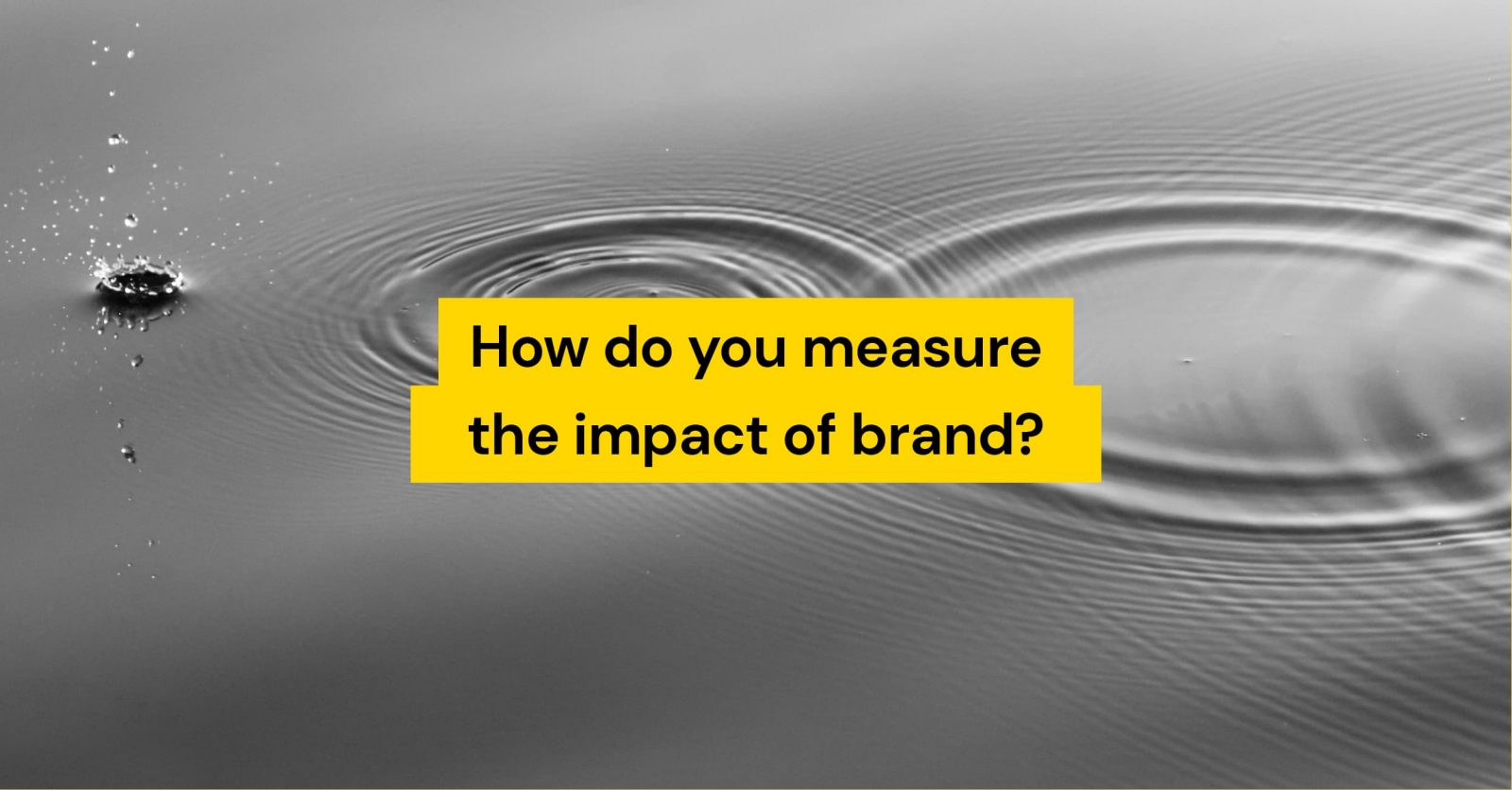 measure impact of brand